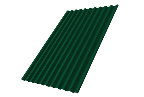 Профнастил С21R 0,7 PE RAL 6005 зеленый мох