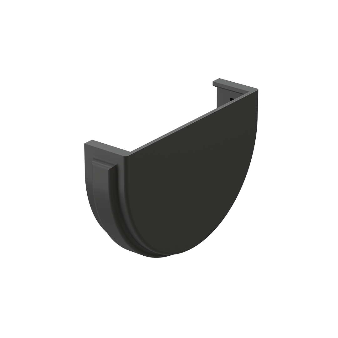 Заглушка желоба Premium, графит