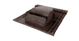 Вентилятор кровельный Metrotile RV75 MetroViksen коричневый