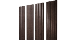 Штакетник Twin с прямым резом 0.45 Print Elite Antique Wood TwinColor