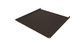 Фальц двойной стоячий Line Grand Line 0,5 Satin Matt с пленкой на замках RR 32 темно-коричневый