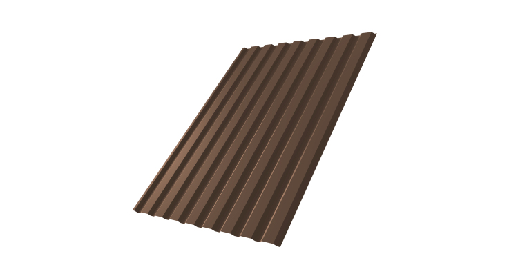Профнастил С20А 0.45 PE RAL 8017 шоколад