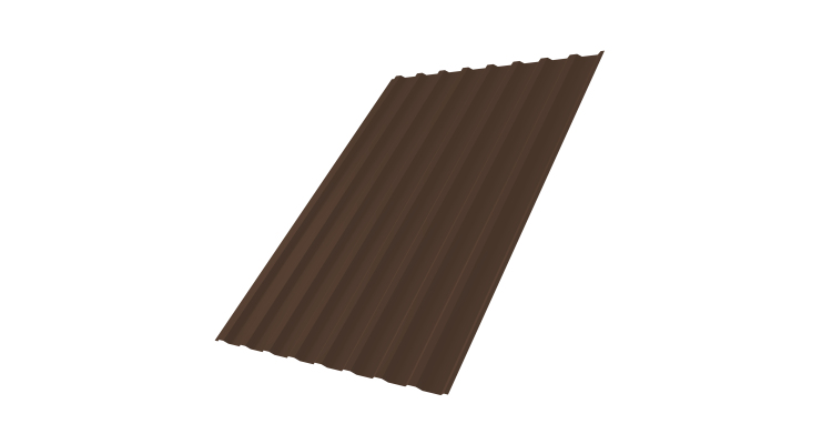 Профнастил С20В 0,5 Satin RAL 8017 шоколад