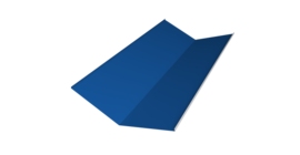 Планка ендовы нижней 300х300 0,4 PE с пленкой RAL 5005 сигнальный синий (2м)