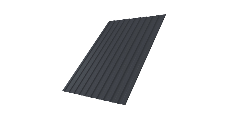 Профнастил С8A 0,45 Drap TR RAL 7024 мокрый асфальт