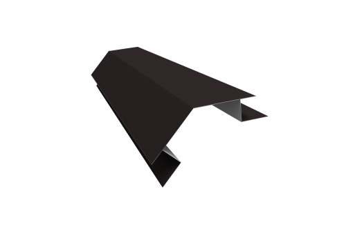 Планка угла внешнего сложного 135 градусов Блок-хаус new 0,5 Drap TX RAL 9005 черный (2м)