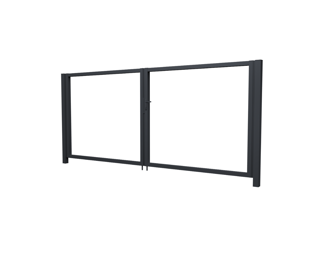 Ворота Жалюзи Texas 2.0х3.6 RAL 7024 без заполнения (ламель 150 мм)