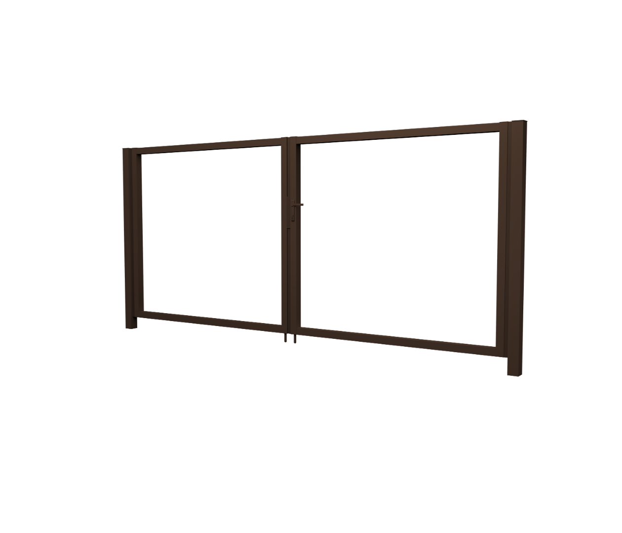 Ворота Жалюзи Texas 2.0х3.6 RAL 8017 без заполнения (ламель 150 мм)