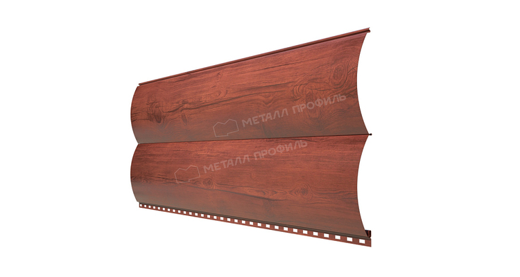 Сайдинг Металл Профиль Woodstock-Н-28х330 (ECOSTEEL_MA-12-Античный Дуб-0.45)