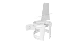 Держатель трубы (на дерево) Металл Профиль GRANDSYSTEM D90 RAL 9010