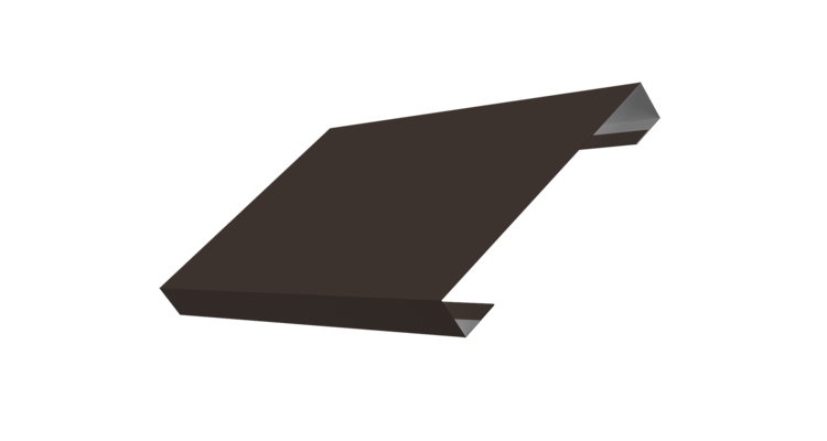 Ламель лицевая 150 забора жалюзи Texas 0.5 Satin Matt TX RR 32 темно-коричневый