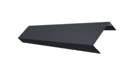 Ламель лицевая 50 забора жалюзи Texas 0.45 Drap-double TX RAL 7024 мокрый асфальт