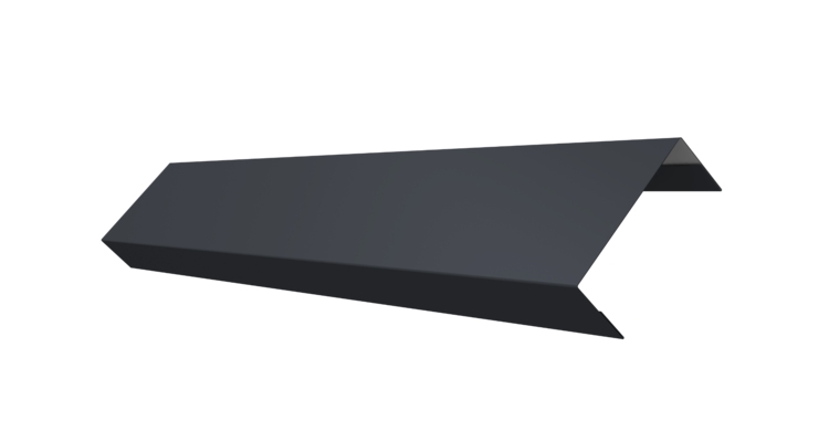 Ламель лицевая 50 забора жалюзи Texas 0.5 Velur X с пленкой RAL 7024 мокрый асфальт