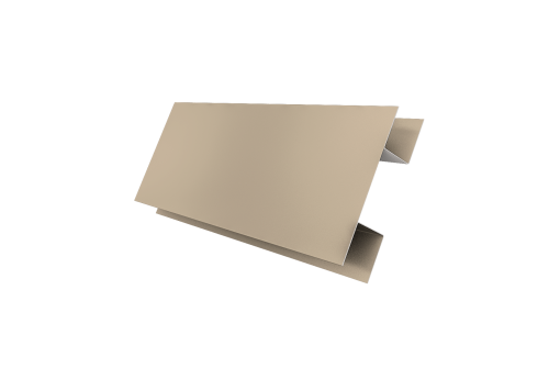 Планка H-образная Экобрус 0,5 Satin с пленкой RAL 1015 светлая слоновая кость (2м)