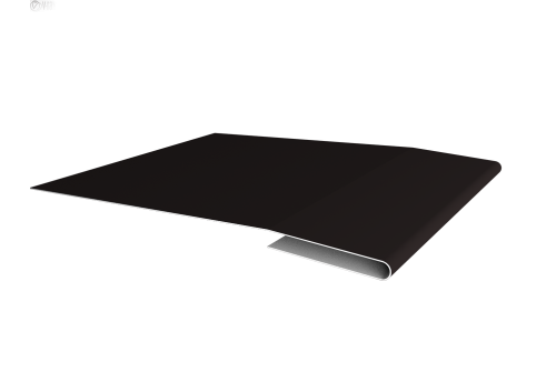 Планка начальная 0,5 Satin с пленкой RAL 9005 черный (3м)