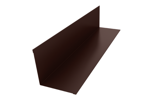 Угол внутренний 110х110 0,5 Satin с пленкой RAL 8017 шоколад (3м)