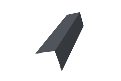 Угол внешний 50х50 0,45 Drap TX RAL 7024 мокрый асфальт (3м)