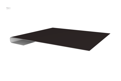 Планка завершающая 0,5 Satin Matt RAL 9005 черный (2м)