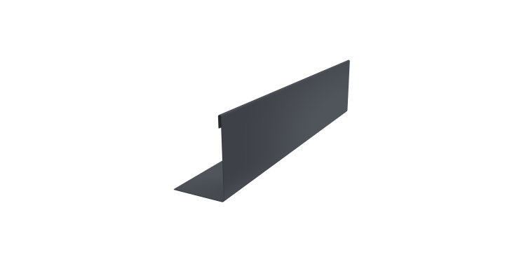 Нащельник 150 Texas 25х35 0,45 Drap-double TX RAL 7024 мокрый асфальт (L1,5)