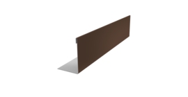 Нащельник 125 Texas 25х35 0,5 Satin Matt TX RAL 8017 шоколад (L2,0)