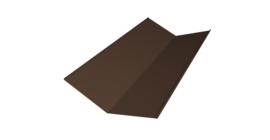 Планка ендовы нижней 300х300 0,45 Drap-double TX RAL 8017 шоколад (3м)