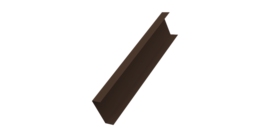 Декоративная накладка на столб универсальная 80х80 для забора жалюзи 0,5 Atlas X RAL 8017 шоколад (1,8м)
