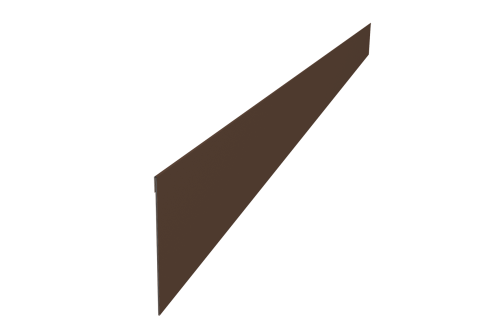 Ламель забора жалюзи Palermo 0,45 PE RAL 8017 шоколад