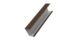 Крышка жалюзи Milan, Tokyo для калиток, ворот 0,45 Drap RAL 8017 шоколад (3м)