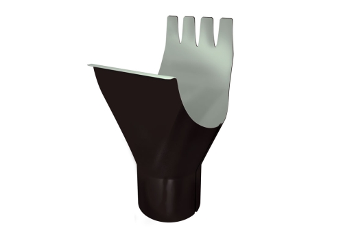 Воронка GL PE Matt 125/90 мм RR 32 темно-коричневый