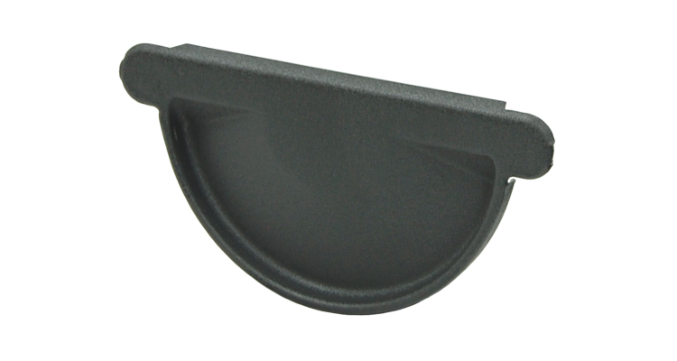 Заглушка торцевая универсальная GL PE Matt 125 мм RAL 7024 мокрый асфальт