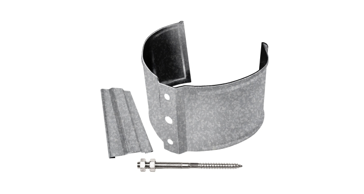 Кронштейн трубы на кирпич GL ZN 100 мм Zn цинк