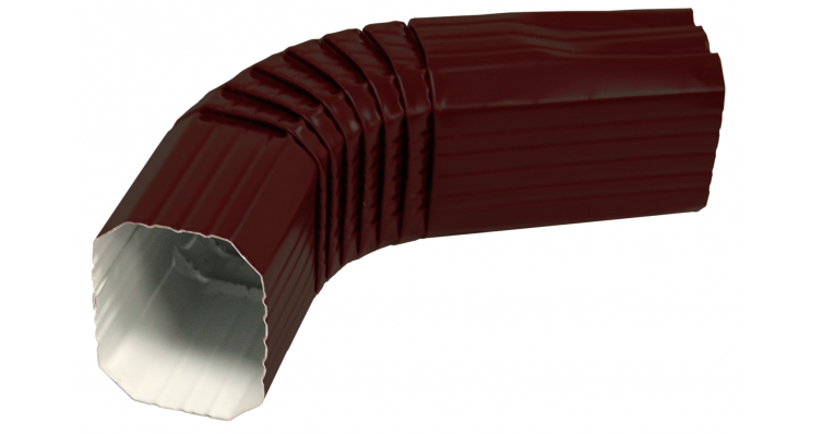 Колено прямоугольное PE RAL 8017 шоколад